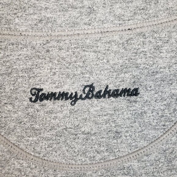 Tommy Bahama Reversible Full Zip Mock Neck Jacket Gray Knit Womens Size Large - Picture 8 of 9